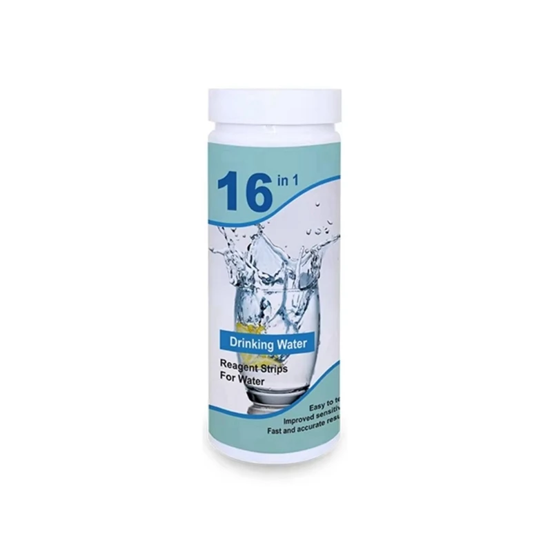 ABGG-16 In 1 Drinking Water Test Kit 50 Strips Home Water Test Kit Well Tap Water Easy Test Water Test Strips