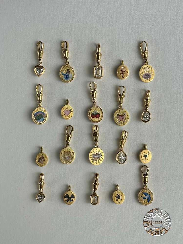 2025 New Necklace Copper Gold Color Plated Metal Tarot Enamel Pendant Stainless Steel Choker for Women Jewelry