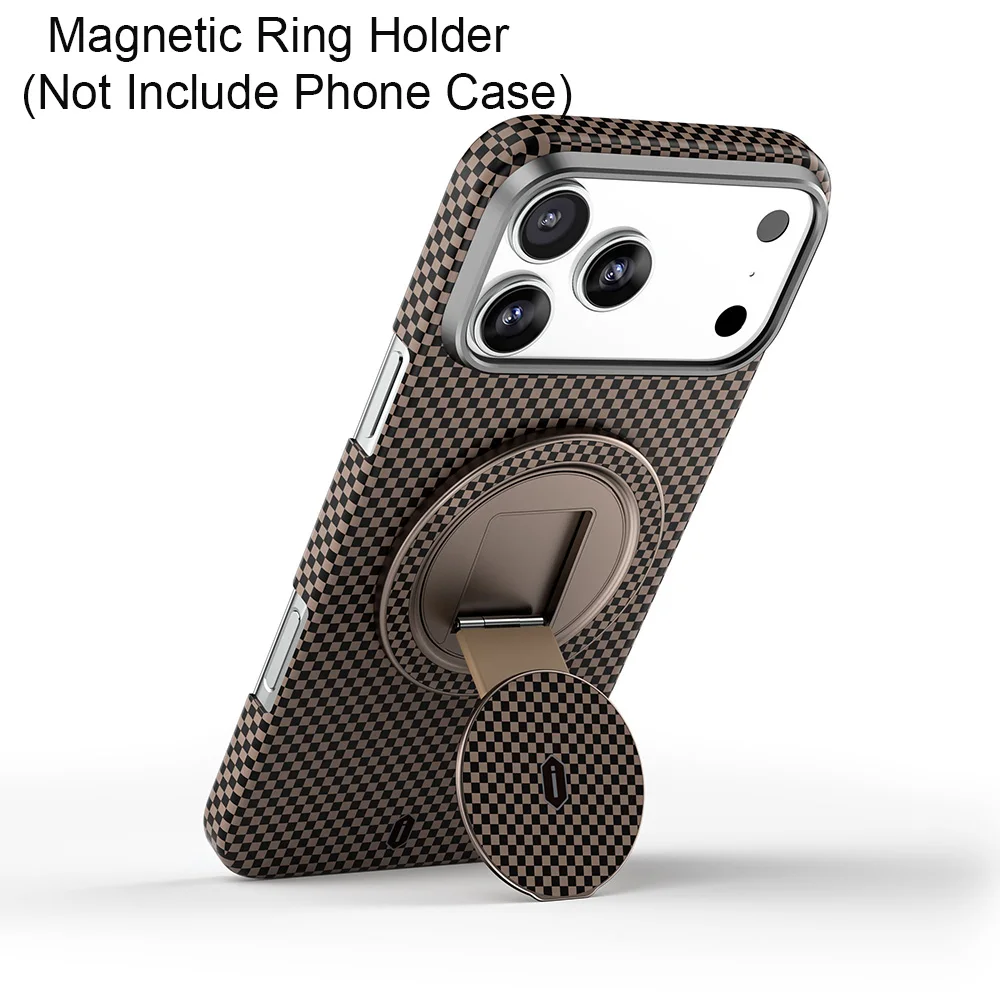 WiWU Magnetringhalterung aus Aramidfaser für iPhone 17 Pro Max 360 ° Rotations-Handyständer für iPhone 16 15, Telefonhalterung – Detail 7