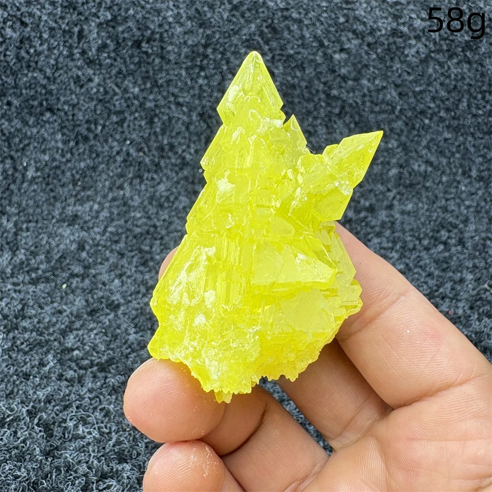 Mineral de azufre Natural amarillo birmano, especímenes minerales crudos ásperos para colección de gemas de cristal, piedras curativas 100% naturales