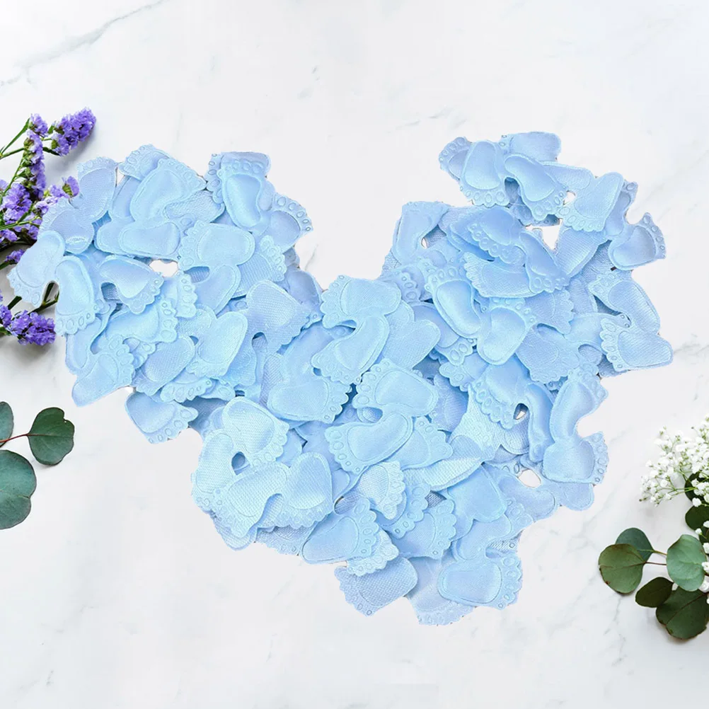 200 قطعة النثار القدم الإبداعية الدعامة صديقة للبيئة الجدول بالونات ديكور للمهرجانات السماء الزرقاء القدم النثار ديكور البصمة #5