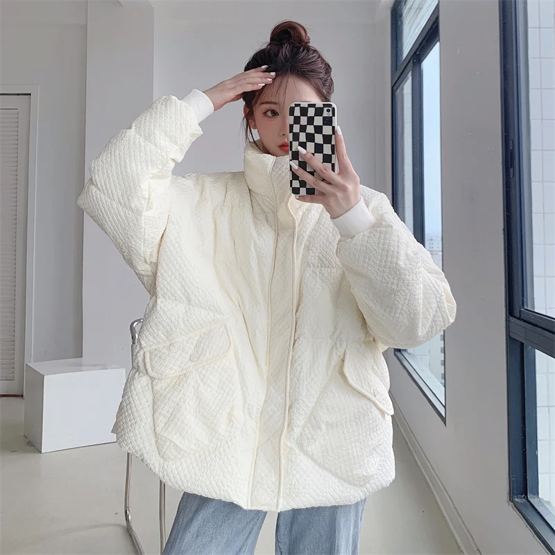 Winter Diamond Padded Jackets Women\'s Clothing 2023 New Down Padded Short Winter Coats Girls Outerwear bd199