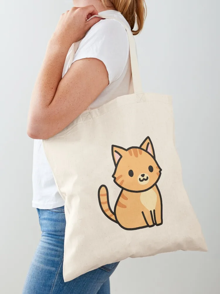 

Orange Tabby Cat Tote Bag Fabric bag Shopper bag canvas tote handbag