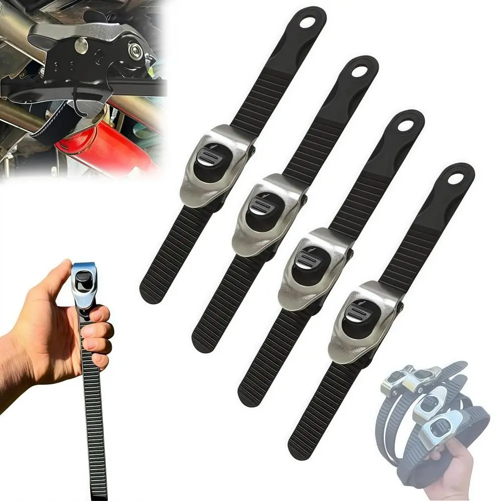 Correa de bloqueo de agarre definitiva de alta resistencia, correa de bloqueo de Metal multiusos, banda elástica ajustable reutilizable para asegurar cualquier cosa