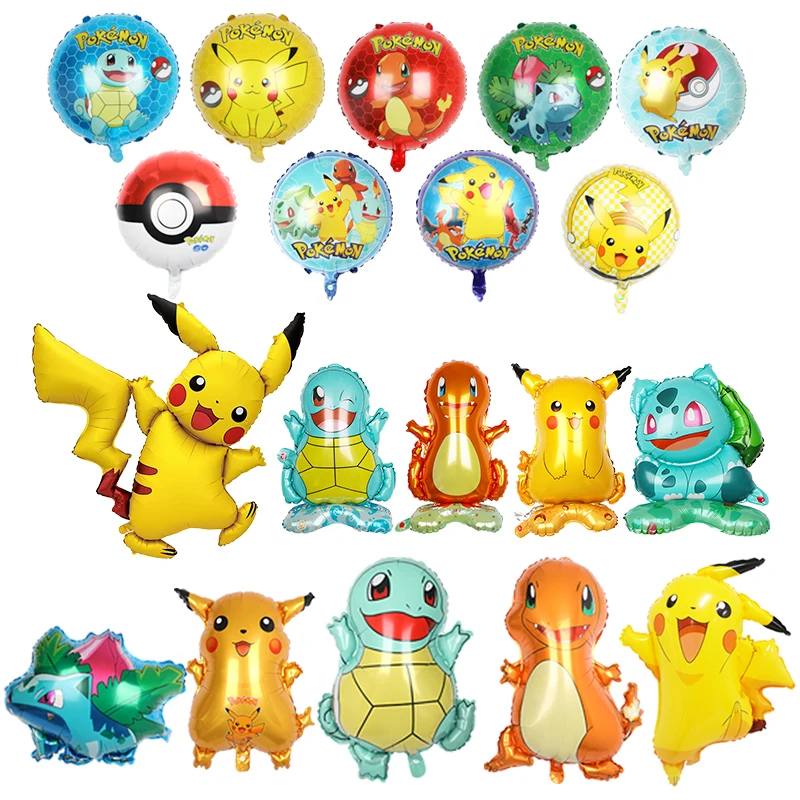 Pokemon Balloon Pikachu Theme Birthday Party Decorative Balloon Boy Girl Children Baby Shower Birthday Party Decoration 2024