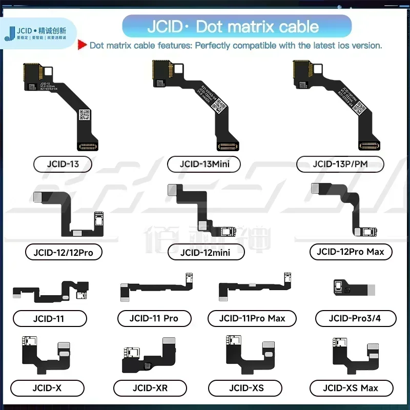 JC Dot Projector Flex Cable for iPhone X XR XS 11 12 13 14 15 16 PRO MAX iPad JCID Face ID Programmer Dot Projector Read Write