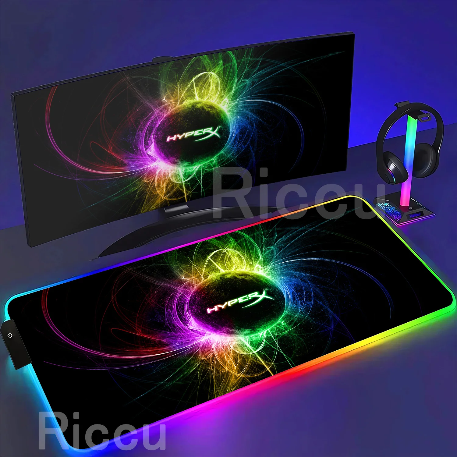 Mouse Pad Grande HYPERX RGB pa - Gaming Keyboard Hyperx avaliação e preço