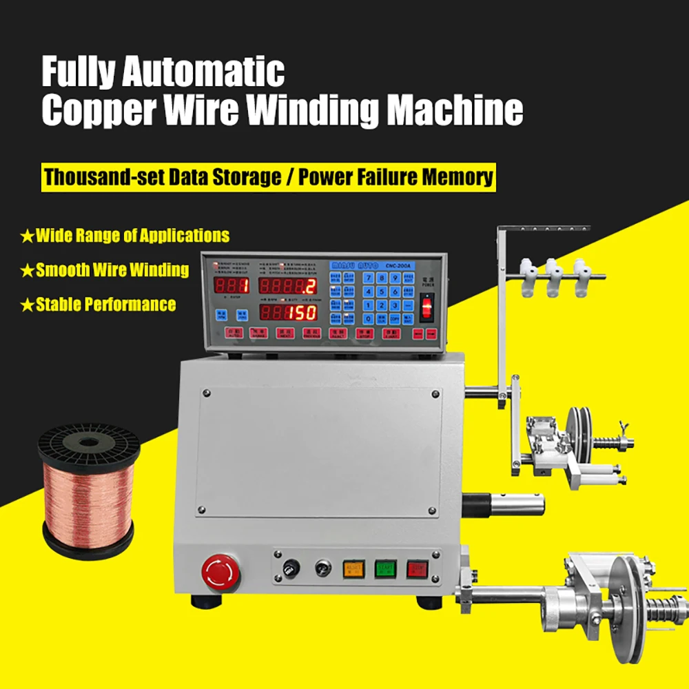 automatic winding machine, high efficiency small copper coil winding machine, numerical control winding machine accessories