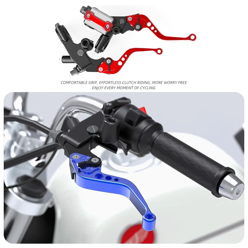 

Universal 22mm Motorcycle Brake Clutch Lever Reservoir DOT Compatible with MSX125 DRZ400SM Suzuki Honda CRF450 Yamaha Motorbike