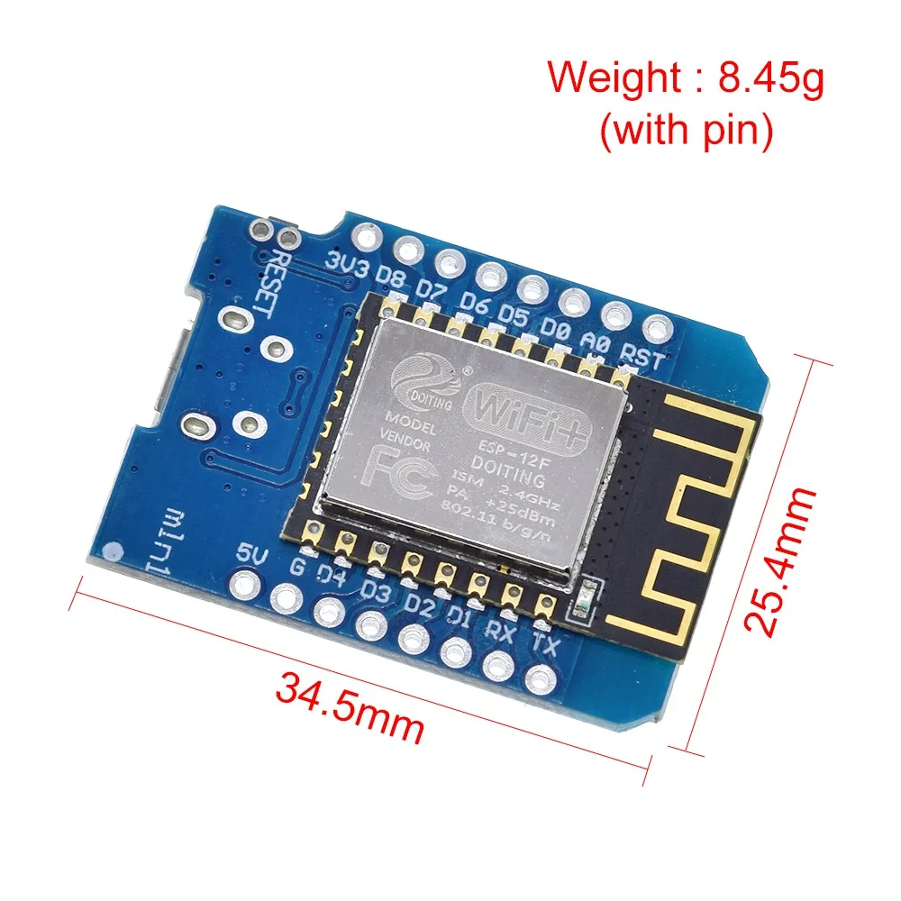 Рисунок 6 - Модуль WeMos D1 Mini ESP8266 ESP-12F