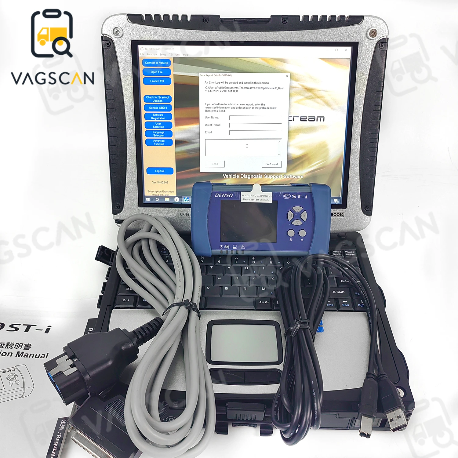 

CF 19 Laptop for DENSO Truck DST-i Diagnostic Kit Tester DST with Software Support Troubleshooting Data Recording Diagnosis Tool