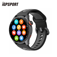 iGPSPORT LW10 Smartwatch with Blood Oxygen/Heart Rate Monitor 1.43in AMOLED Screen Bluetooth Call GPS Sports Fitness for Running