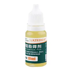 10ml 알루미늄 브레이징 플럭스 액체 솔더 배터리 주석 아연 도금 시트 구리 용 알루미늄 납땜 액세서리 청소 없음