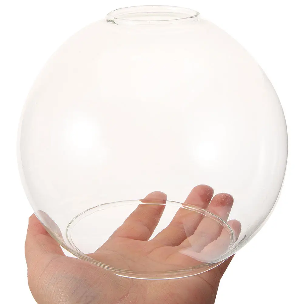 

Double Hole Sphere Glass Globe Lampshade Transparent Dual Opening Replacement Pendant Ceiling Light Shade Elegant Design