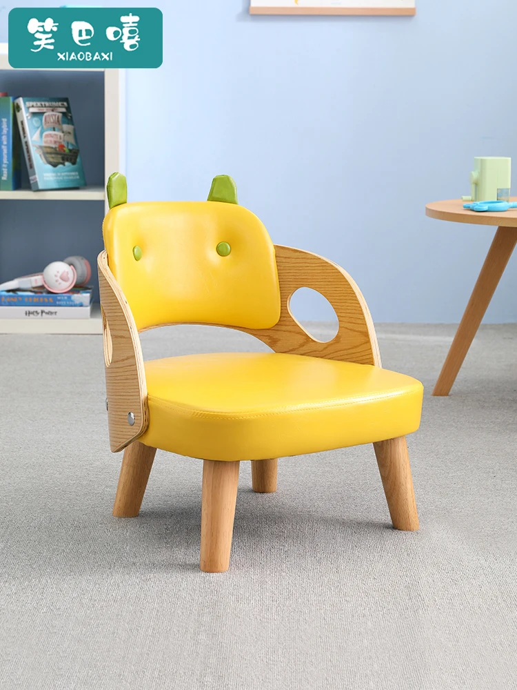 Children's chair backrest sofa chair reading area kindergarten table and chair early education baby stool household non-slip