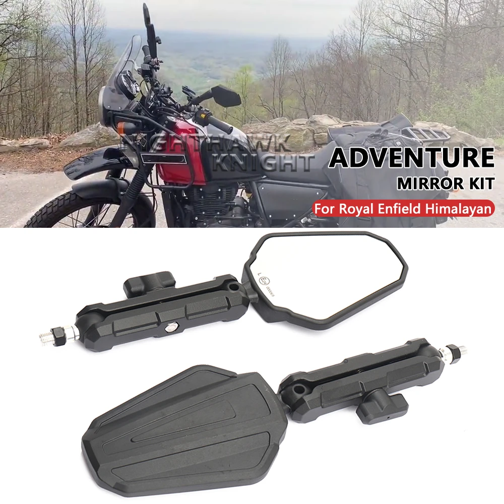 

Motorcycle Rearview Mirror For Royal Enfield Himalayan Westwind Rearview Mirror Adventure ADV Foldable Mirrors