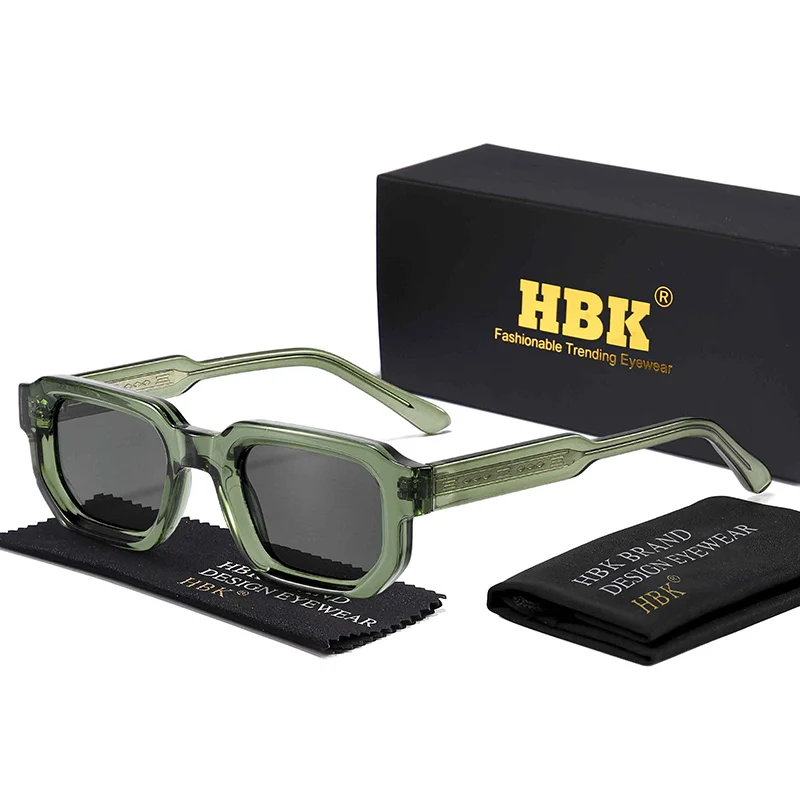 

HBK Retro Sunglasses for Men Polygon Small Frame Gradient Lens Sun Glasses for Summer Beach Party Ideal Choice for Gifts
