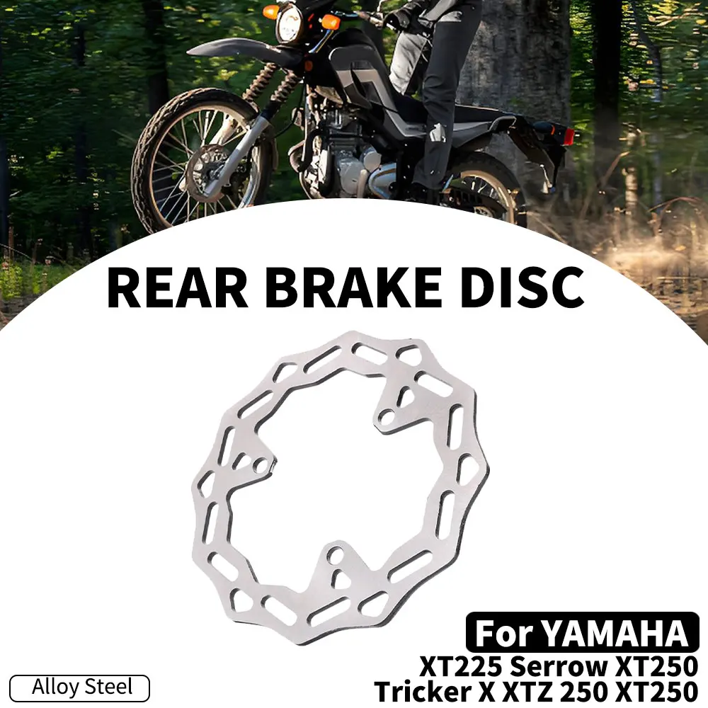 Rotor de disco de freio traseiro para xt225 serrow 97-98 xt250 tricker 04-06 xt250 x 06-08 xtz 250 07-08 xt250 08-21 acessórios para motocicletas