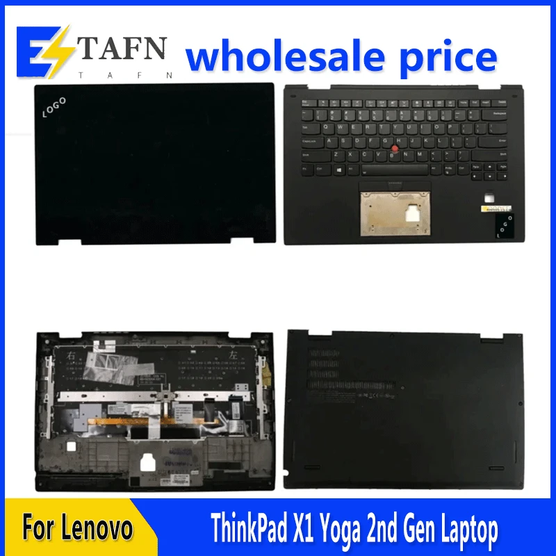 

New Original For Lenovo ThinkPad X1 Yoga 2nd Gen Laptop LCD Back Cover Front Bezel Upper Palmrest Bottom Case Keyboard Hinges