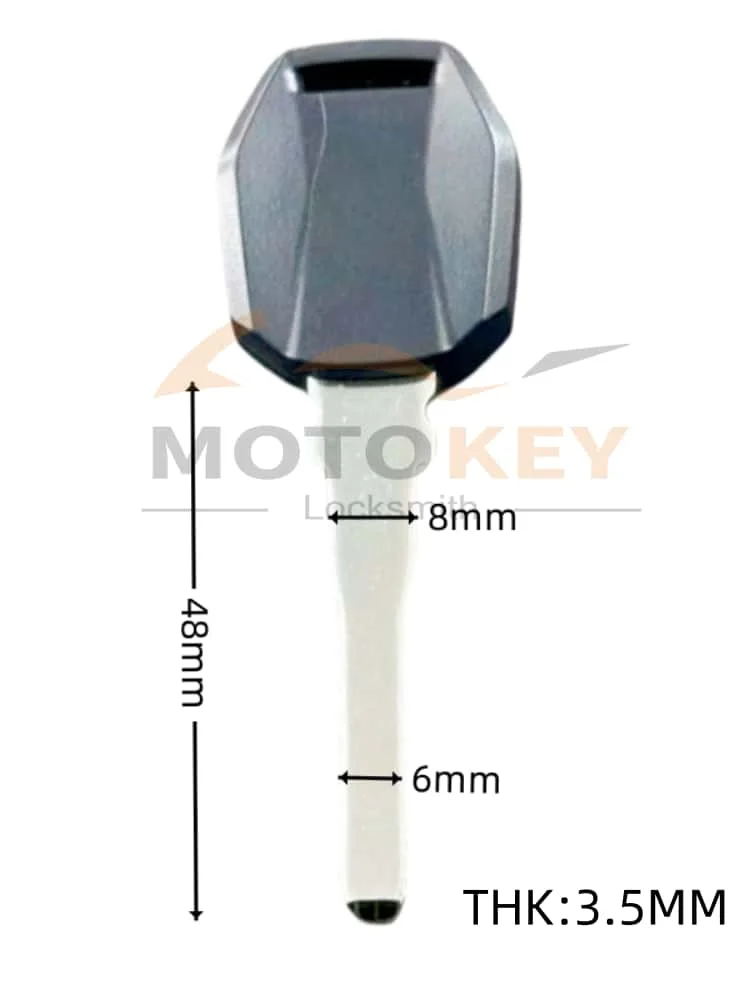 Motorcycle Uncut Blank Replacement Key, Removable Chip Housing For KTM DUKE KTM890 KTM790 EX250 KTM990 KTM1090