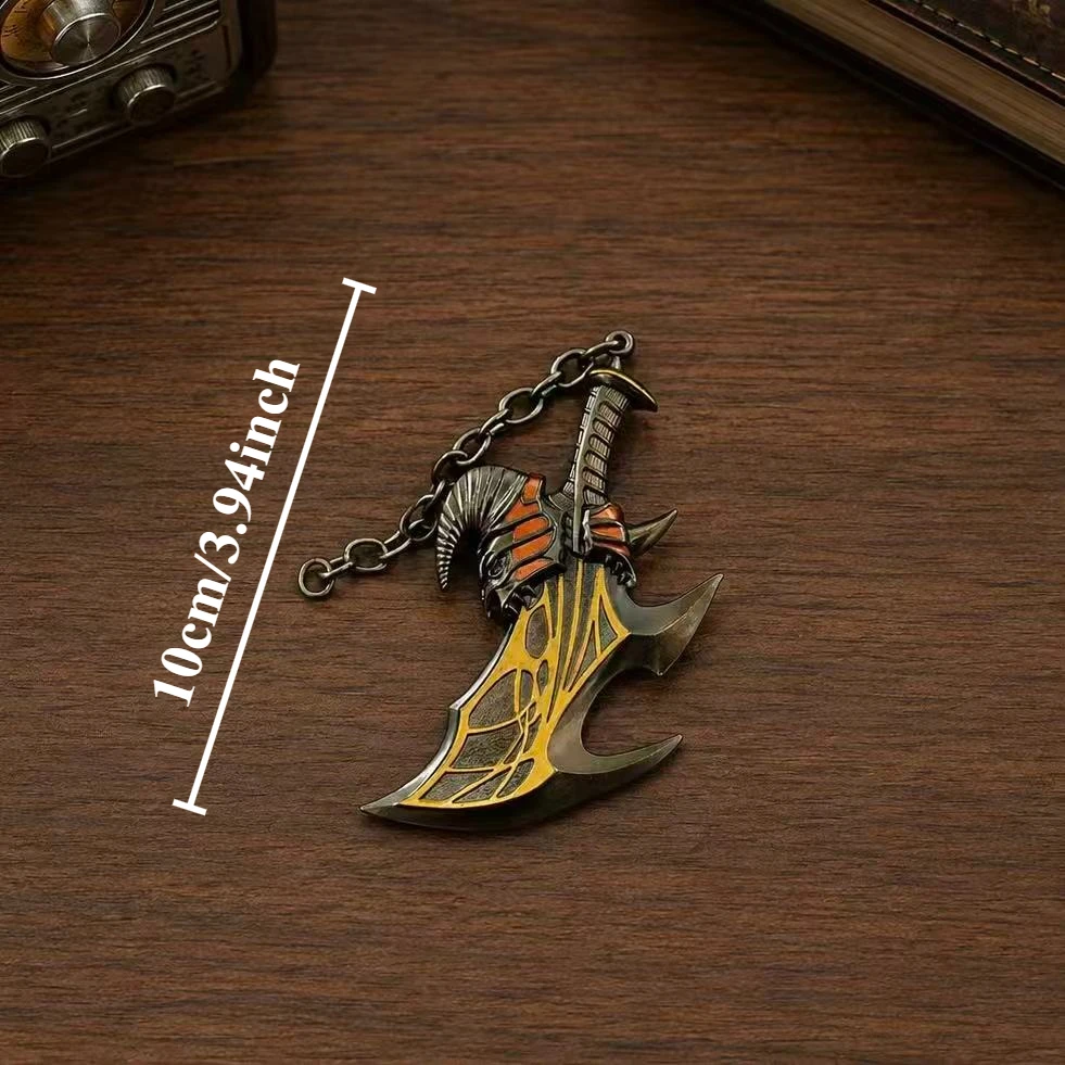God Of War Ragnarok Zinc Alloy Keychain Mini Figure Pendant Collectible Game Peripheral Desktop Decoration Souvenir Gift