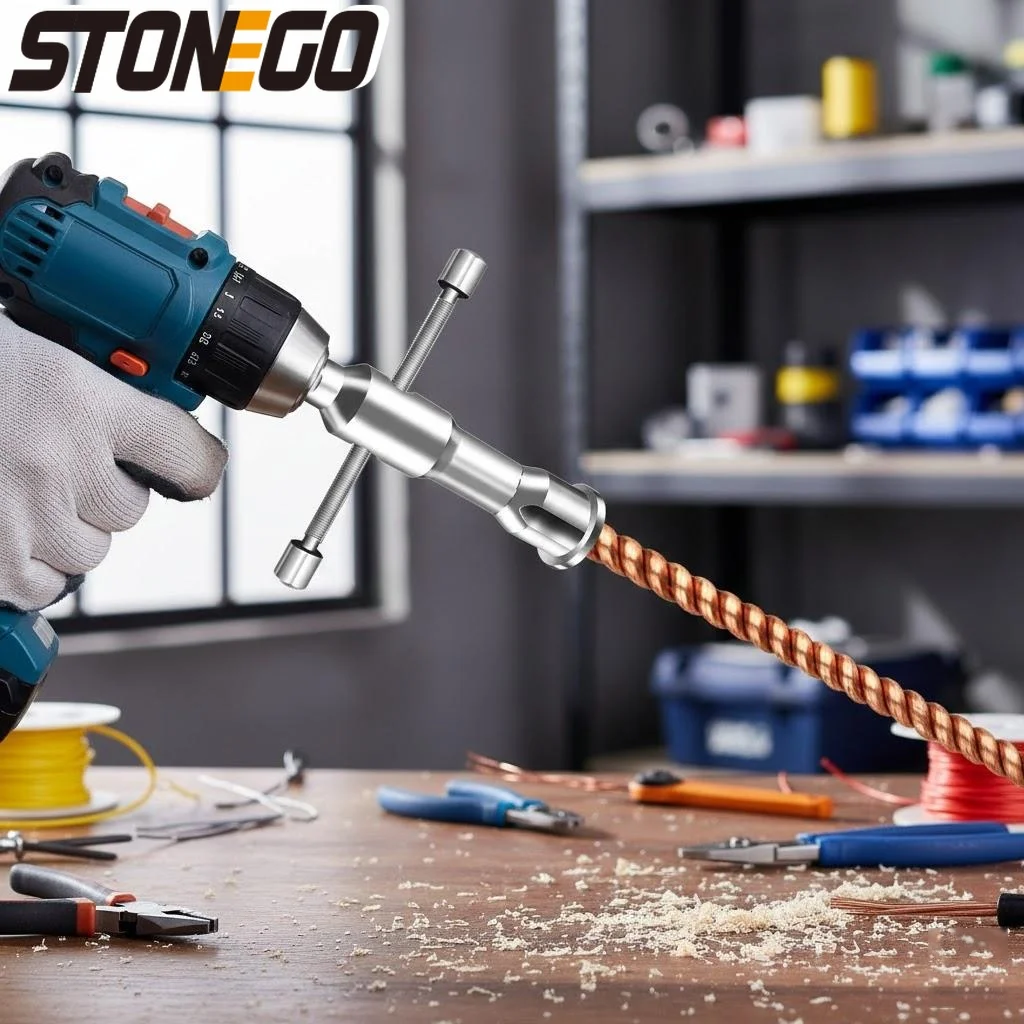 

Wire Cable Stripping Wrench Tool Electrician Electric Tool Drill Bit Connector Stripper Wrench