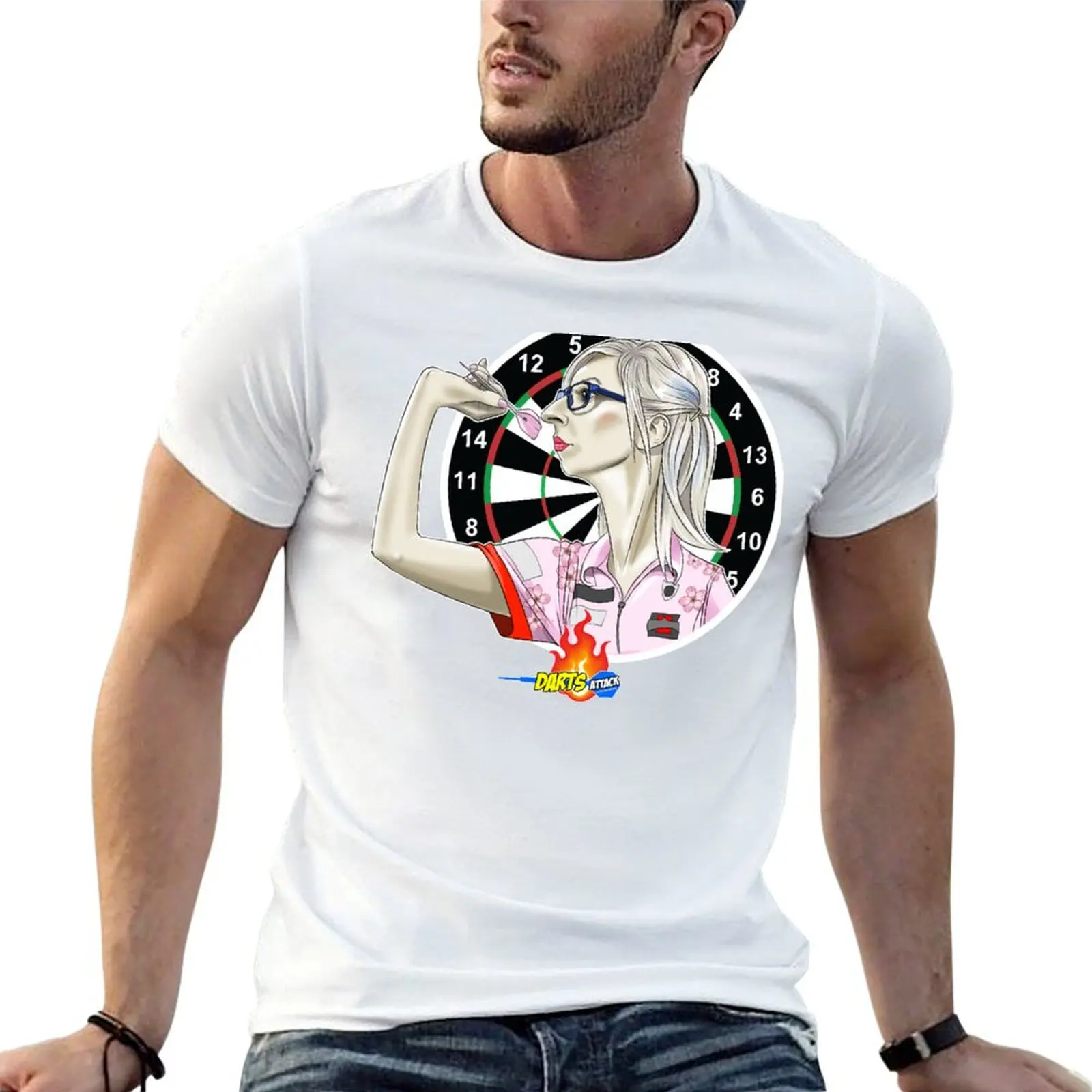 

shirts Sherrock T-Shirt for printed custom t print Fallon man shirt Darts by t Attack Caricatura