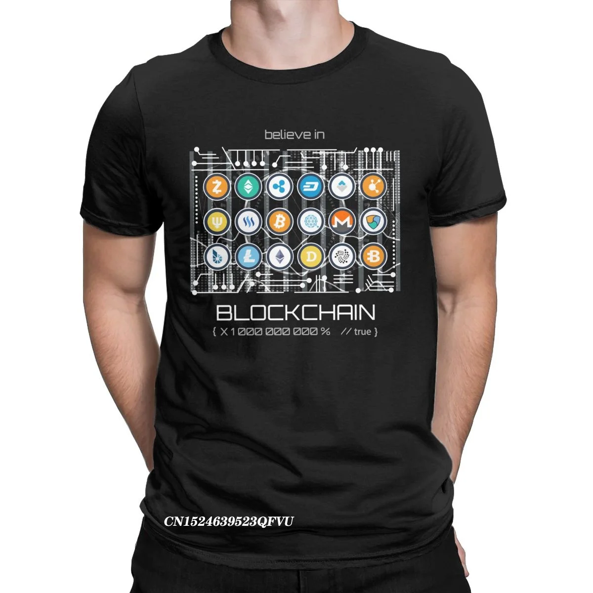 Casual Blockchain Cryptocurrency BitCoin Crypto BTC Tee Shirt Men Women Tshirt Hodl Cardano ADA Ethereum SHIB DOGE Tees Adult