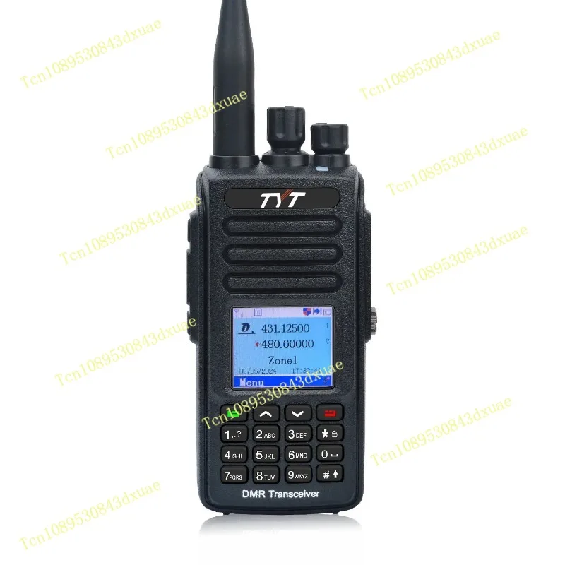 TYT MD-UV390 GPS 10W IP67 Waterproof Dual Band AES256 Encryption Record DMR Digital Analog Walkie Talkie W/2800mAh USB-C Battery