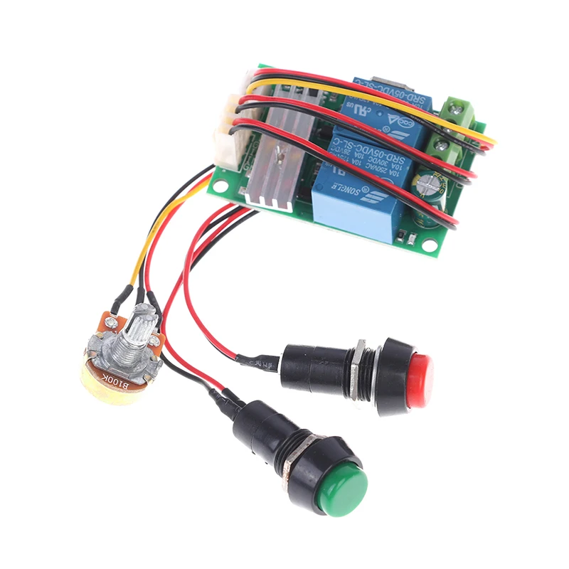 DC 6V 12V 24V PWM DC motor speed controller forward and reverse switch