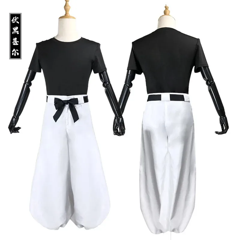 Anime Jujutsu Kaisen Fushiguro Toji Costume Cosplay Aldult Pantaloni unisex Parrucca Halloween Rave Combat Fushiguro Costumi Cosplay
