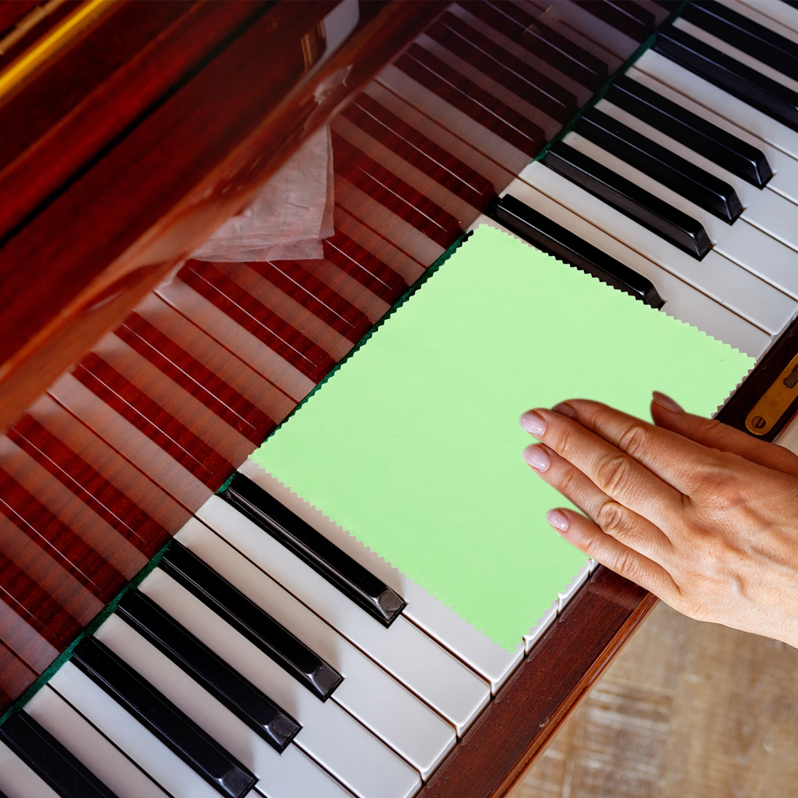 

10pcs Instrument Cleaning Cloth Guitar Bass Piano Dust Removal Reusable Wipes Accessories Musical Instruments Care Polish Cloth