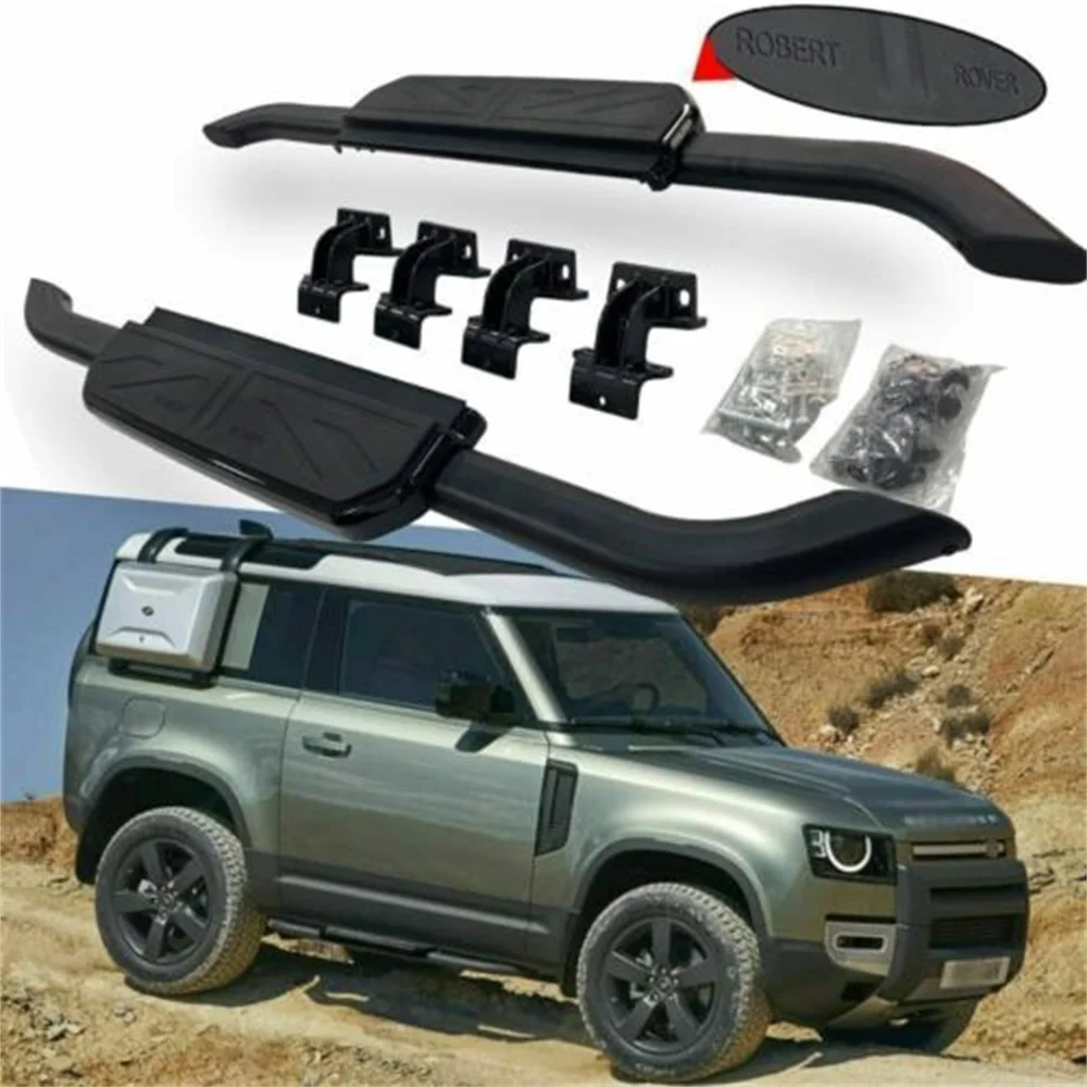 

2Pcs Running Board Nerf Bar Side Step Fits for Land Rover Defender 90 2D L663 2020-2024