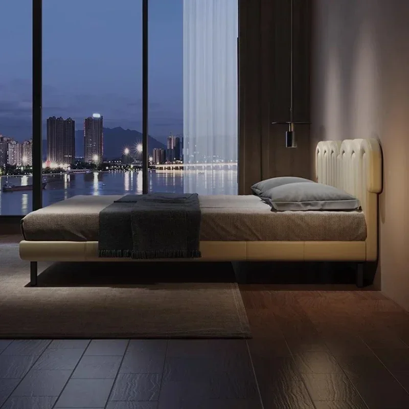 

Свадебные новые китайские кровати, минималистичный мягкий дизайн, двойной каркас, современные кровати, эстетика, удобная деревянная мебель ForCama De Casal