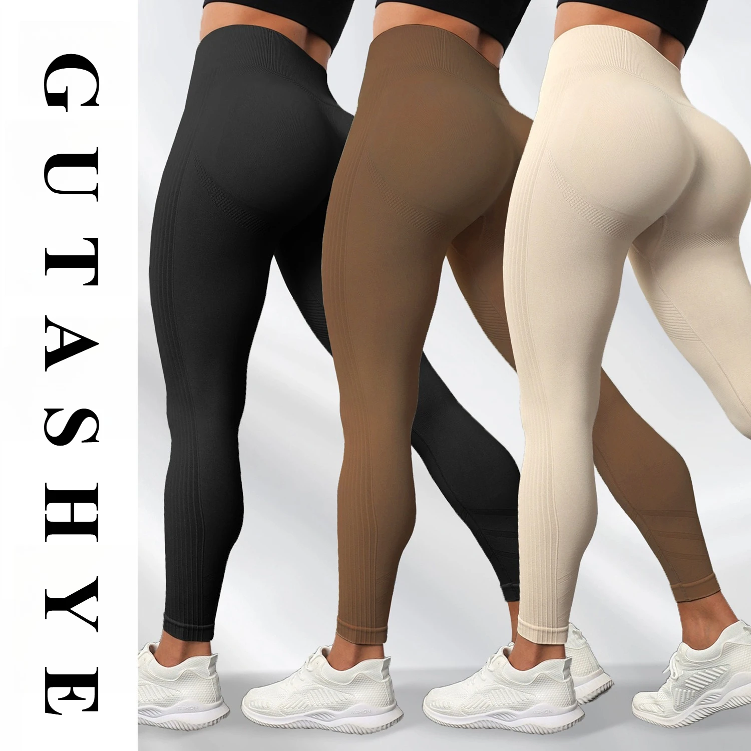 High Waist Tummy Shaping Yoga Leggings Women Stretch Hip Lifting Quick Dry Sports Running Pants