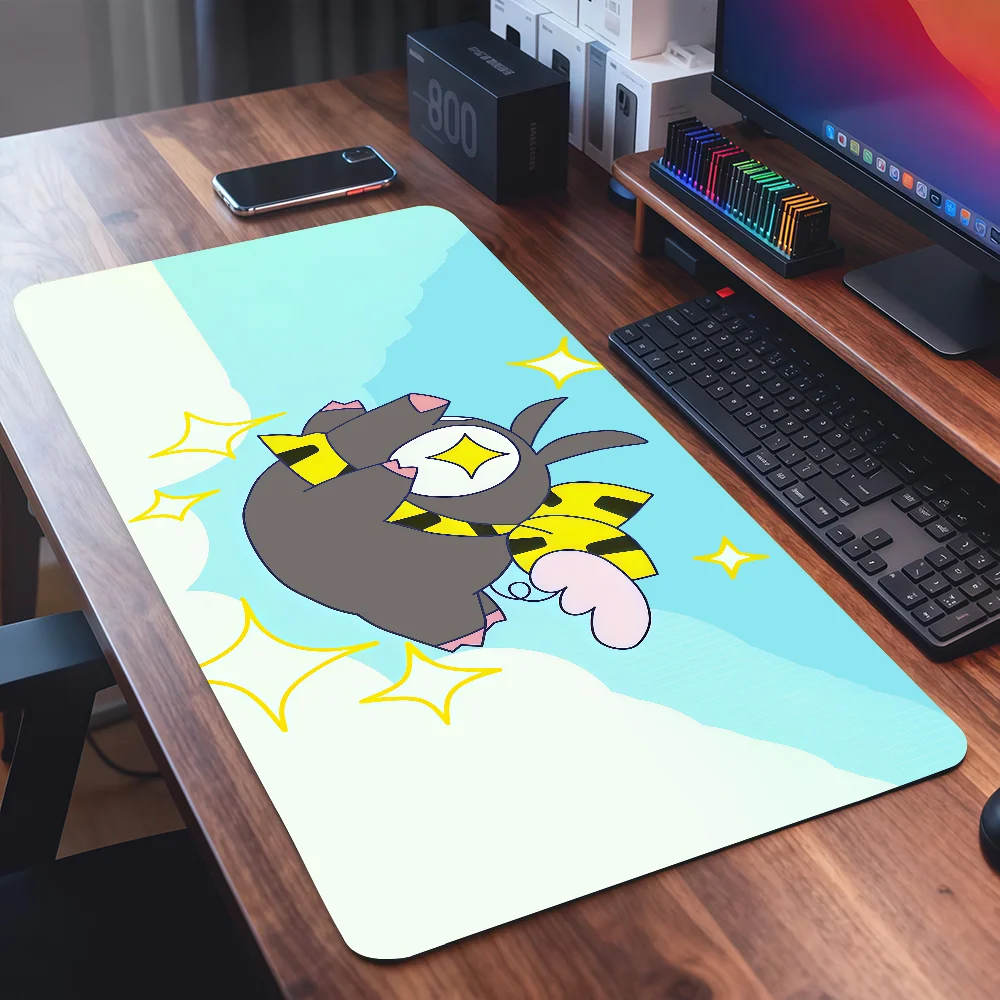 Cute R-Ranma P Chan Ryoga Mouse Pad Square Office Gaming Desk Mat Waterproof Non-Slip Rubber Decorative
