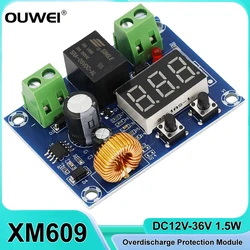 XH-M609/HCW-M635  DC12V-36V Charger Module Digital Display Voltage Over-discharge Battery Protection Board for Lithium Battery