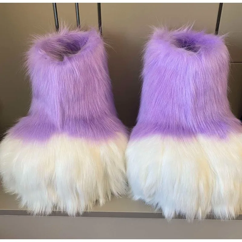 Fury Kig Fur Set Role Playing Claw Shoes Fury Fur Set Cosplay Cat Boots Cute Animal Comic Party Cos Costume Performance Props