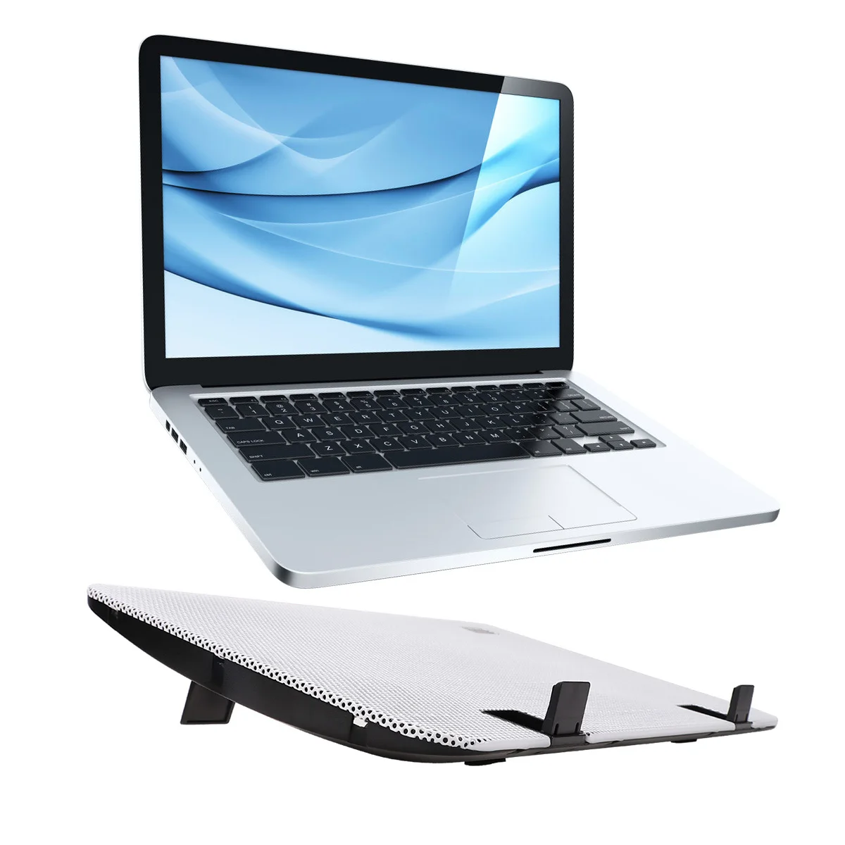 

1 шт., охлаждающая подставка для ноутбука, 15,6-дюймовый регулируемый держатель для ноутбука, поддержка рассеивания тепла, эргономичный набор для использования в общежитии