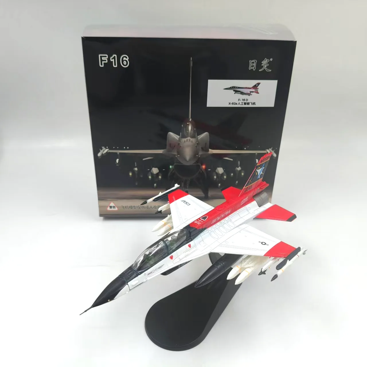 

Diecast 1:72 Scale US X-62A Fighter AI Artificial Intelligence F16 Alloy Aircraft Model Collectible Toy Gift Souvenir Display