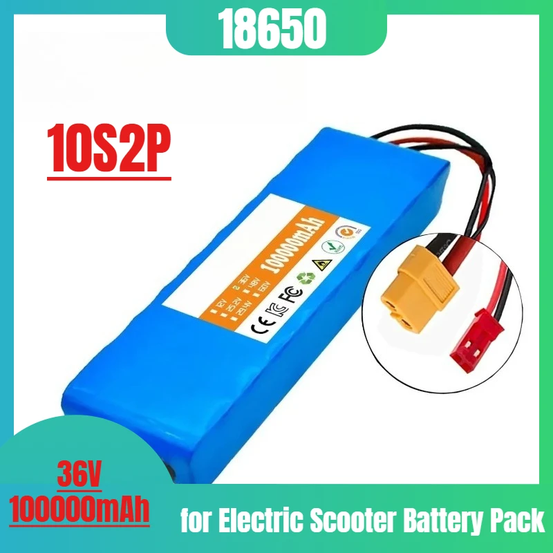 

36V 100000mAh 10S2P 36v for Electric Scooter Battery Pack 36v Scooter 18650 Lithium M365
