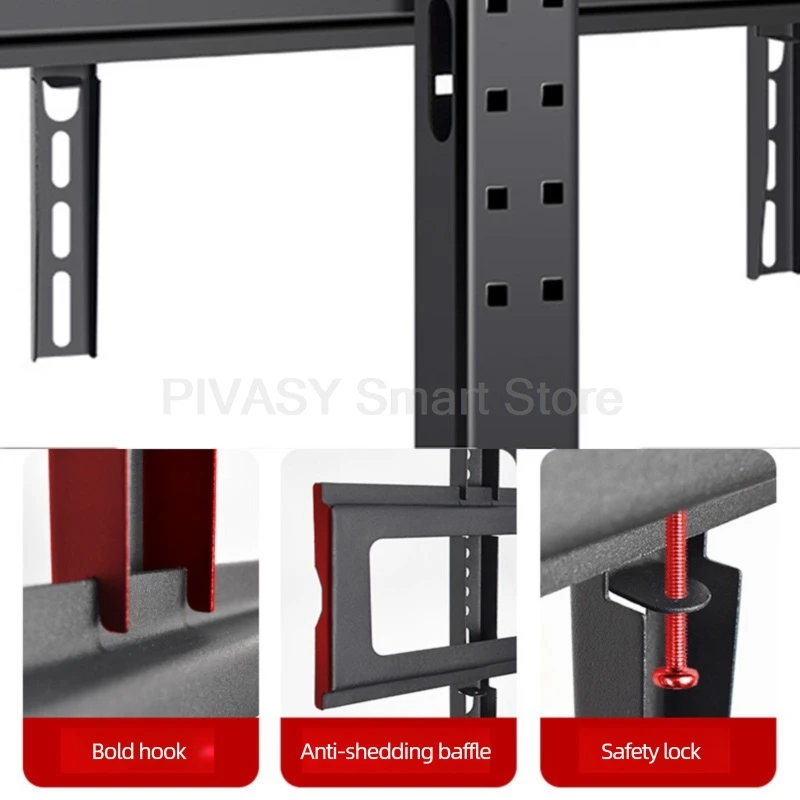 隠しテレビフロアスタンド垂直マウントユニバーサルすべてのブランド 32/42/55/60/65 インチドリル不要の目に見えないデザインテレビラック家庭用