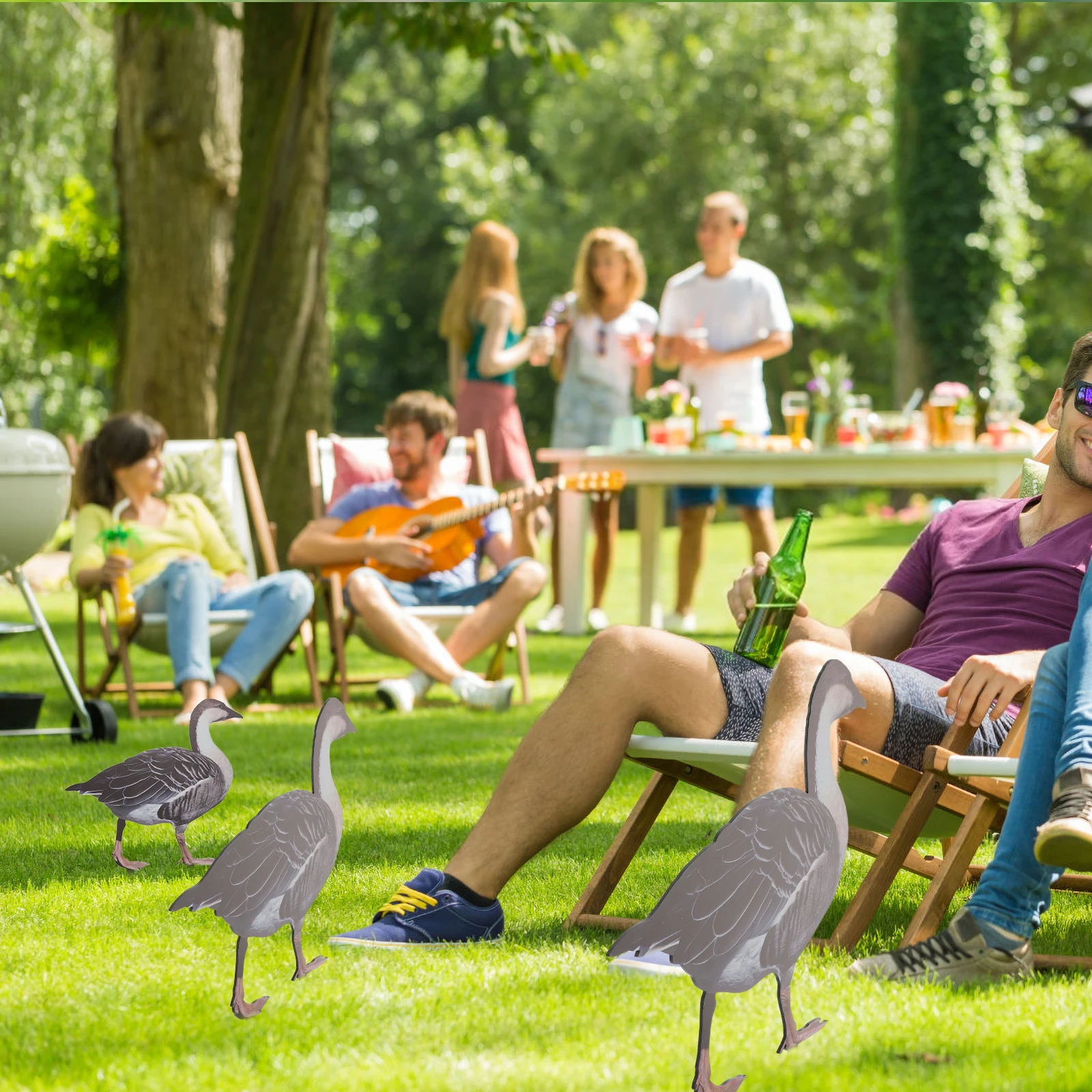 

Duck Garden Decor Acrylic Stakes Outdoor naments Yard Animal Stakes DurableDuck Inserts Lawn Decoration Garden
