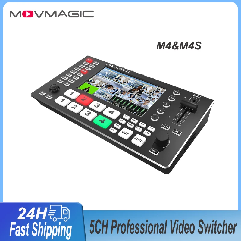 Movmagic M4&M4S 5-channel Professional Video Switcher 5.5