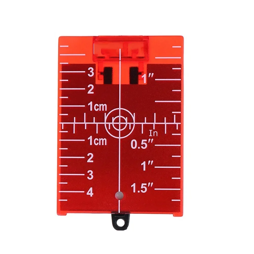 1pc 11.5cmx7.4cm Inch/cm Lase Target Card Plate For Green/Red Lase Level For All Line Lase Rectangle Target Plate With Stand