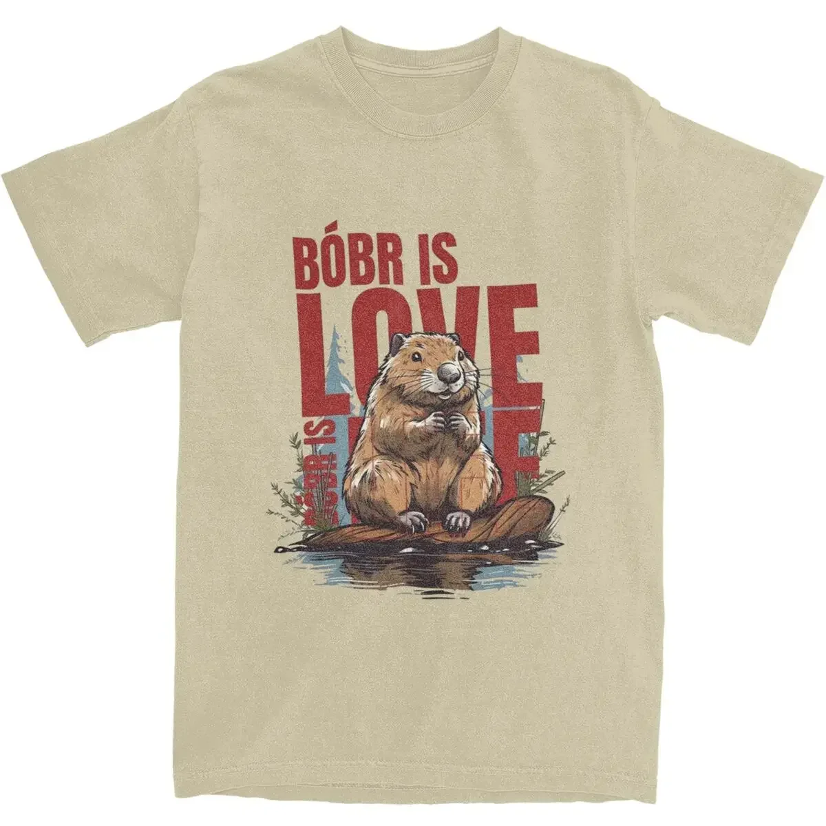 Summer Men Polish Beaver Moment Bobr Is Love Bobr Is Life T Shirt Merch Bober Kurwa Cotton T-shirt Clothing Leisure Tee Shirt