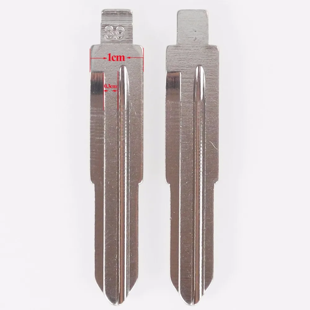 jingyuqin 10ps #39 Ucut Blade For Chevrolet Lova (Right Blade) Remote Car flip Key Blank Keyless Entry System