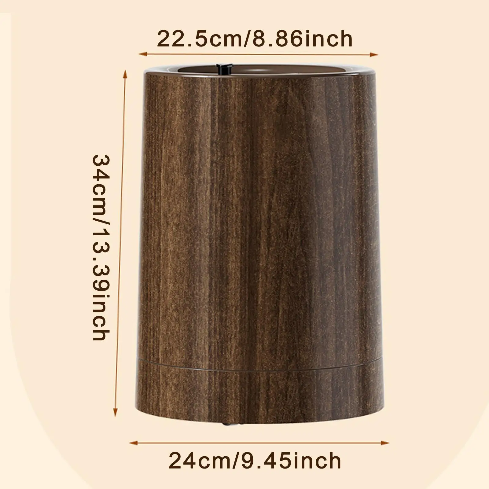 Trash Can Wastebasket Waste Bin Modern Garbage Bin Nordic Waste Basket Garbage Container for Bedroom Bathroom Kitchen