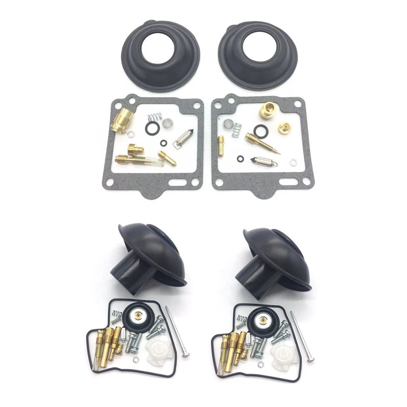 3 Set Motorcycle Accessories:1 Set Plunger Diaphragm Carburetor Repair Kit & 2 Set Diaphragm Valve Gasket Parts Set