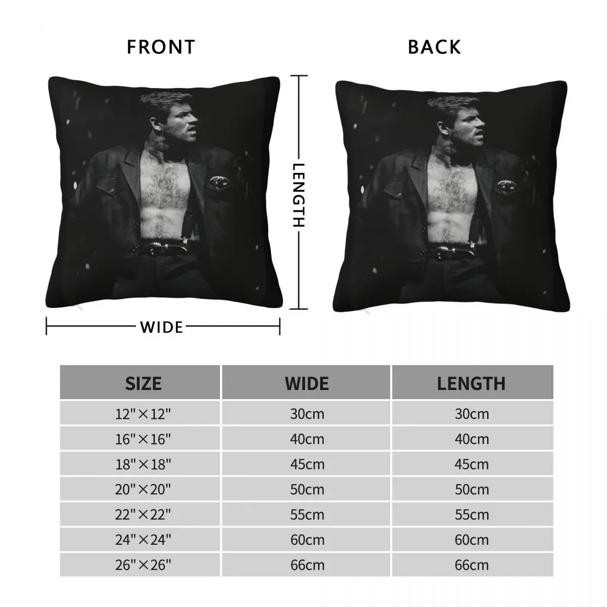 George Michael Stage Moments Square Pillowcase Polyester Linen Velvet Pattern Decorative Throw Pillow Sofa Seater Cushion Cover